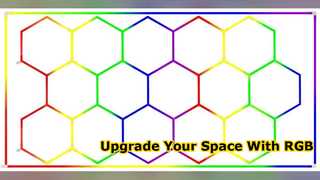 15 육각형 RGB LED 천장 조명 스마트 조명 업그레이드