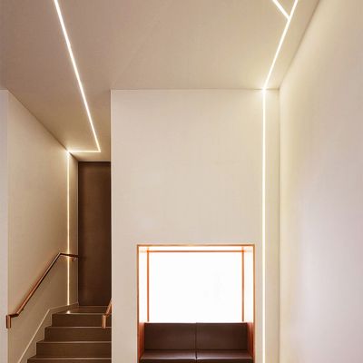 좋은 가격 10 밀리미터 집 양극 산화된 조명 자기를 띤 LED 프로필 온라인으로