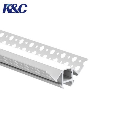 좋은 가격 6063 Aluminum Alloy Recessed LED Mounting Profile with PMMA Diffuser for W64.0 × H45.0mm Strip Lighting Systems 온라인으로