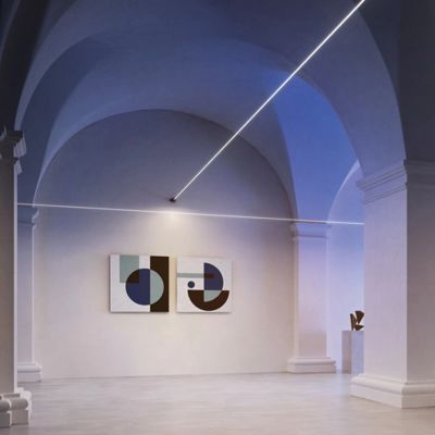 검은 PVC 지평선 빛 부속물과 스테인레스강 스트립은 선형 광을 스타라인