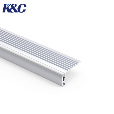 좋은 가격 6063 알루미늄 LED 계단 조명 프로파일 43.37x22.5mm, PC 디퓨저 포함 온라인으로