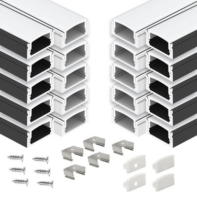좋은 가격 6063 T5 알루미늄 합금 LED 스트립 알루미늄 프로파일 PCB를 위한 샌드블래스팅 산화로 최대 12mm의 폭 온라인으로