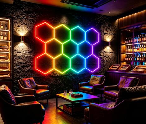 좋은 가격 RGB LED 육각형 조명 모듈형 벌집 패널 - 차고, 체육관, 작업장 및 사무실에 적합한 스타일리시한 조명 솔루션 온라인