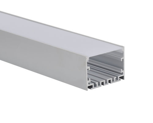 6063t5 50x50mm 매달리는 PC 커버는 확산기로 스트립 채널을 주도했습니다
