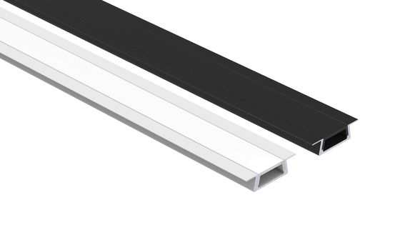 좋은 가격 덮개를 가진 중단된 알루미늄 LED 단면도 6063 T5는 알루미늄 수로를 지도했습니다 온라인으로
