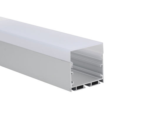 W50 * H50mm LED 스트립 알루미늄 프로파일 샌드 블라스팅 6063 T5 PC 디퓨저 커버