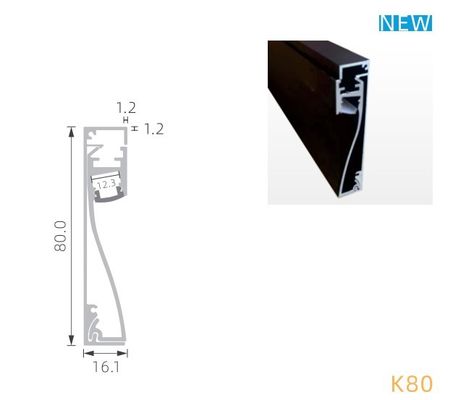 좋은 가격 계단 K80을 위한 플라스틱 유포자를 가진 중단된 IP44/20 알루미늄 LED 벽 단면도 온라인으로