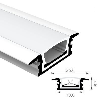 좋은 가격 H8.7mm IP65 Square Waterproof LED Channel 6063 T5 Recessed Led Aluminium Profile 온라인으로