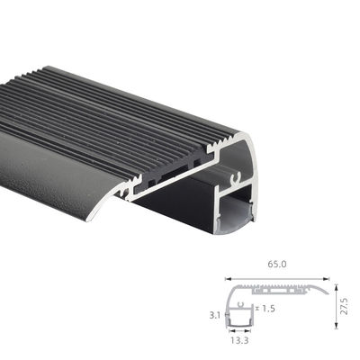 오팔 양극 처리된 H27.5mm LED 알루미늄 압출 프로파일 스프레이 코팅