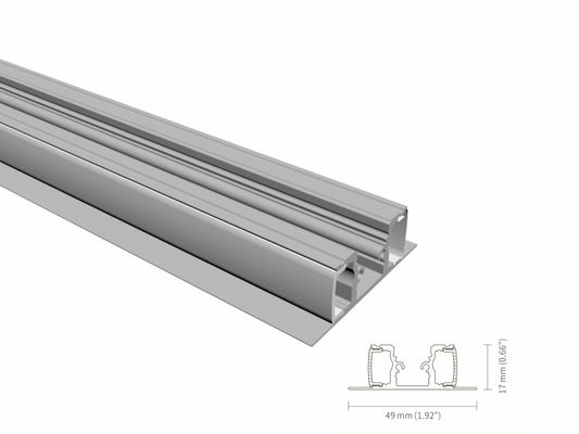 양극 처리된 벽 LED 단면도는 아크릴 유포자 IP44를 가진 10mm 폭을 내밀었습니다