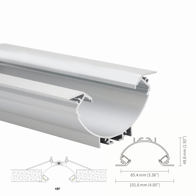 좋은 가격 천장 조명을 위한 Caoting H48.8mm 중단된 알루미늄 LED 단면도 IP20를 살포하십시오 온라인으로